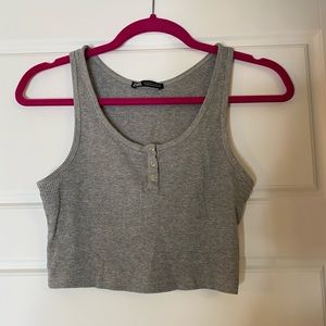 Zara ribbed crop top
